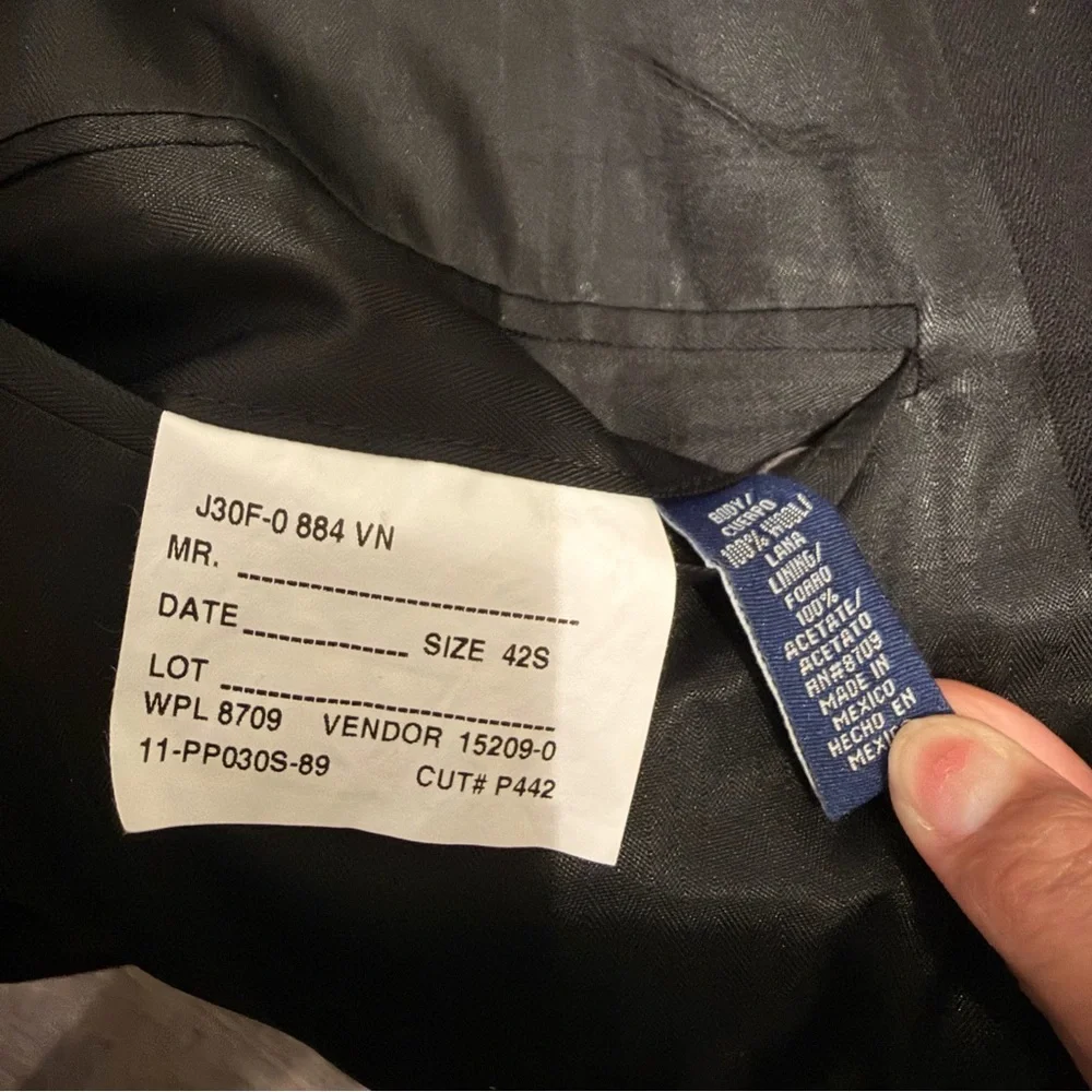 Stafford Mens Blazer Sport Coat Jacket 42S Travel Stretch Wool Blend Preowned G1